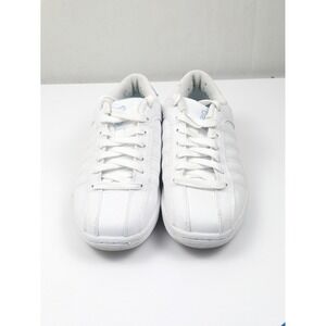 K Swiss Women White‎ Leather Lace Up Low Top Sneakers Shoes Size 7.5